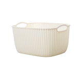 Maxbell 2pcs Storage Basket Hollow Stackable Bin for Clothes