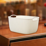 Maxbell 2pcs Storage Basket Hollow Stackable Bin for Clothes
