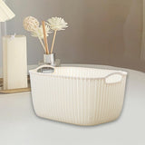 Maxbell 2pcs Storage Basket Hollow Stackable Bin for Clothes