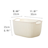 Maxbell 2pcs Storage Basket Hollow Design Bin for Clothes Cosmetics Various Sundries