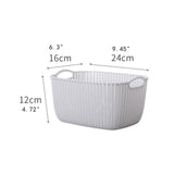 Maxbell 2pcs Storage Basket Hollow Design Bin for Clothes Cosmetics Various Sundries