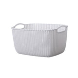 Maxbell 2pcs Storage Basket Hollow Design Bin for Clothes Cosmetics Various Sundries