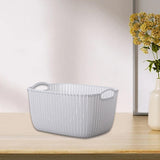 Maxbell 2pcs Storage Basket Hollow Design Bin for Clothes Cosmetics Various Sundries