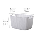 Maxbell 2pcs Storage Basket Hollow Stackable Bin for Clothes