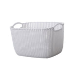 Maxbell 2pcs Storage Basket Hollow Stackable Bin for Clothes