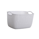 Maxbell 2pcs Storage Basket Hollow Stackable Bin for Clothes