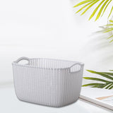 Maxbell 2pcs Storage Basket Hollow Stackable Bin for Clothes