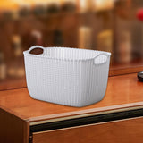 Maxbell 2pcs Storage Basket Hollow Stackable Bin for Clothes