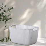Maxbell 2pcs Storage Basket Hollow Stackable Bin for Clothes