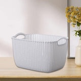 Maxbell 2pcs Storage Basket Hollow Stackable Bin for Clothes