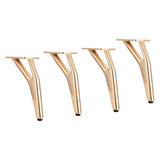 Maxbell 4Pcs Furniture Legs Stable Couch Feet for Bedside Tables Coffee Tables Desks Gold 18cm