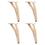 Maxbell 4Pcs Furniture Legs Stable Couch Feet for Bedside Tables Coffee Tables Desks Gold 18cm