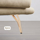 Maxbell 4Pcs Furniture Legs Stable Couch Feet for Bedside Tables Coffee Tables Desks Gold 18cm