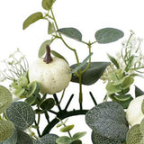 Maxbell Mini Pumpkin Candle Wreath Harvest Wreath for Fireplace Party Indoor Outdoor