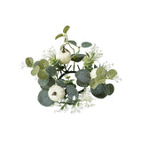 Maxbell Mini Pumpkin Candle Wreath Harvest Wreath for Fireplace Party Indoor Outdoor