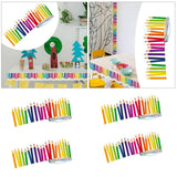 Maxbell Pencil Pattern Sticker Practical Multifunction for Kindergartens Dorm School 7.6cmx5m