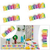 Maxbell Pencil Pattern Sticker Practical Multifunction for Kindergartens Dorm School 7.6cmx5m