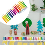 Maxbell Pencil Pattern Sticker Practical Multifunction for Kindergartens Dorm School 7.6cmx5m