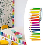 Maxbell Pencil Pattern Sticker Practical Multifunction for Kindergartens Dorm School 7.6cmx10m