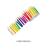 Maxbell Pencil Pattern Sticker Practical Multifunction for Kindergartens Dorm School 7.6cmx15m