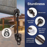 Maxbell Bungee Kit and End Cap Repair Curtain Holders for Coolaroo Blackout Tie Down