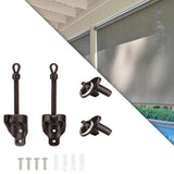 Maxbell Bungee Kit and End Cap Repair Curtain Holders for Coolaroo Blackout Tie Down