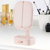 Maxbell Tabletop Makeup Mirror Gifts Easy Carrying for Household Bathroom Apartments Pink