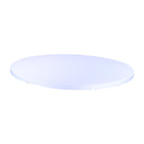 Maxbell Fitted Round Table Cloth Elastic Edge Non Slip Lightweight Round Table Cover White