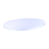 Maxbell Fitted Round Table Cloth Elastic Edge Non Slip Lightweight Round Table Cover White