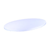 Maxbell Fitted Round Table Cloth Elastic Edge Non Slip Lightweight Round Table Cover White