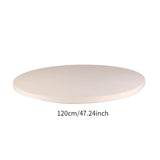 Maxbell Fitted Round Table Cloth Elastic Edge Non Slip Lightweight Round Table Cover Champagne