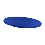 Maxbell Fitted Round Table Cloth Elastic Edge Non Slip Lightweight Round Table Cover Blue