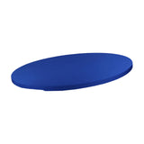 Maxbell Fitted Round Table Cloth Elastic Edge Non Slip Lightweight Round Table Cover Blue