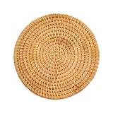 Maxbell Rattan Coaster Plate Pad Drink Coaster for Dining Table Coffee Cup Coutertop