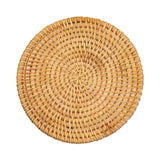 Maxbell Rattan Coaster Plate Pad Drink Coaster for Dining Table Coffee Cup Coutertop