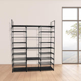 Maxbell Shoe Rack Iron Pipe Tall Shoe Storage Organizer for Hallway Apartment Garage