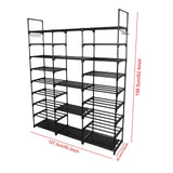 Maxbell Shoe Rack Iron Pipe Tall Shoe Storage Organizer for Hallway Apartment Garage