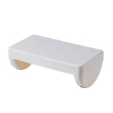 Maxbell Under Desk Footrest Adults Modern Desk Leg Rest for Computer Desk Car Office White