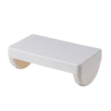 Maxbell Under Desk Footrest Adults Modern Desk Leg Rest for Computer Desk Car Office White