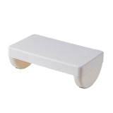 Maxbell Under Desk Footrest Adults Modern Desk Leg Rest for Computer Desk Car Office White