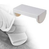 Maxbell Under Desk Footrest Adults Modern Desk Leg Rest for Computer Desk Car Office White