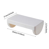 Maxbell Under Desk Footrest Adults Modern Desk Leg Rest for Computer Desk Car Office White