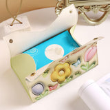 Maxbell Tissue Box Cover Tissue Box Holder Cute for Countertop Dining Table Bathroom Yellow