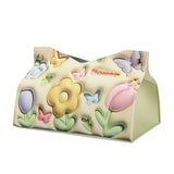 Maxbell Tissue Box Cover Tissue Box Holder Cute for Countertop Dining Table Bathroom Yellow