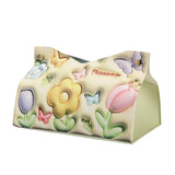 Maxbell Tissue Box Cover Tissue Box Holder Cute for Countertop Dining Table Bathroom Yellow