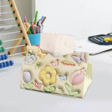 Maxbell Tissue Box Cover Tissue Box Holder Cute for Countertop Dining Table Bathroom Yellow