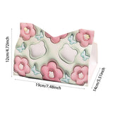 Maxbell Tissue Box Cover Tissue Box Holder Cute for Countertop Dining Table Bathroom Red
