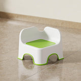 Maxbell Kids Small Stool Comfortable with Back Footstool for Bedroom Bedside Nursery Green