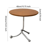 Maxbell Small End Table Ornament Multifunction Bedside Table for Office Dorm Bedroom brown