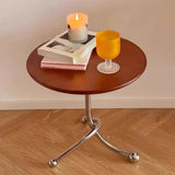Maxbell Small End Table Ornament Multifunction Bedside Table for Office Dorm Bedroom brown